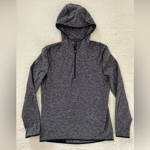 Lululemon Hoodie Mens Sz M Surge Warm 1/4 Zip Heather Gray Pullover Athletic